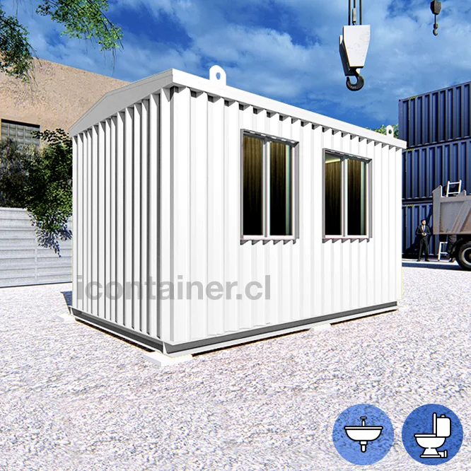 Caseta de 4 x 2.5 mts +Baño Simple — Icontainer